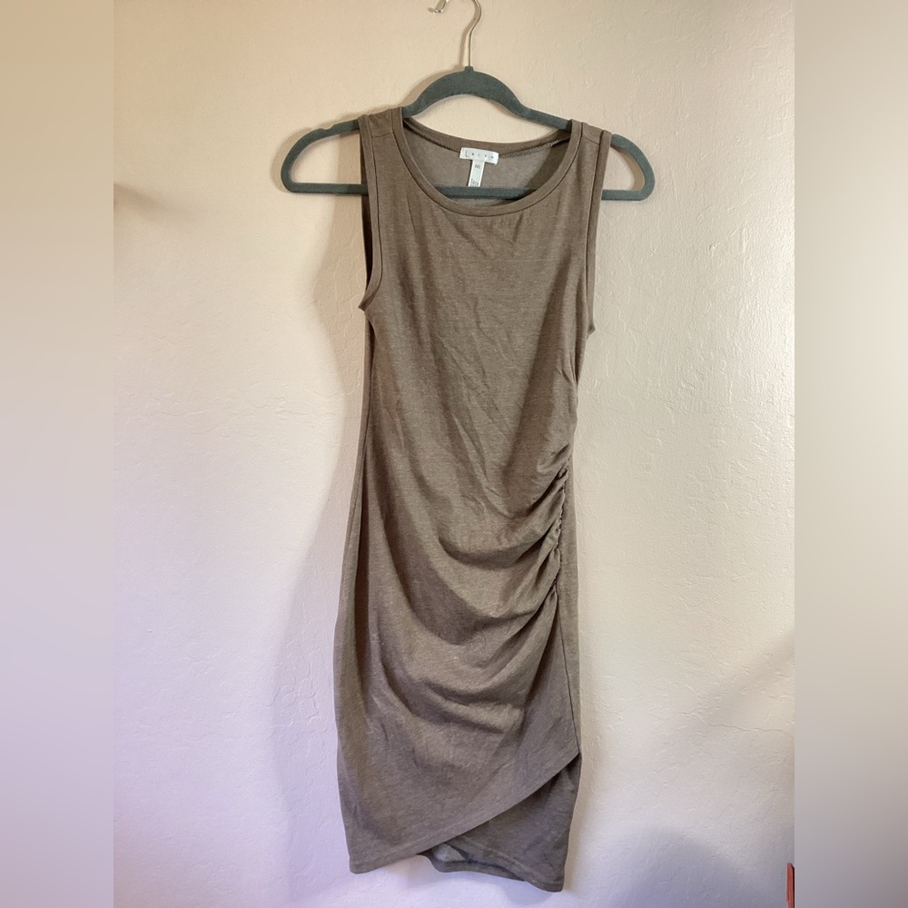 Body Hugging Dress Tan